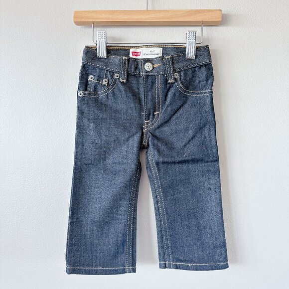 3/$15 Levi’s NWOT 514 Slim Straight jeans 12m dark wash baby pants - Picture 1 of 14
